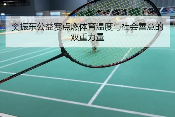 樊振东公益赛点燃体育温度与社会善意的双重力量